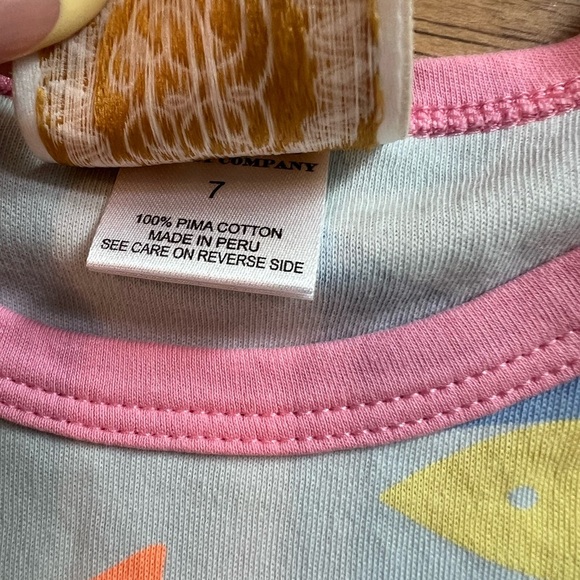 TBBC French Leaves Fishies Polly Play Dress, size 7 - Picture 2 of 4